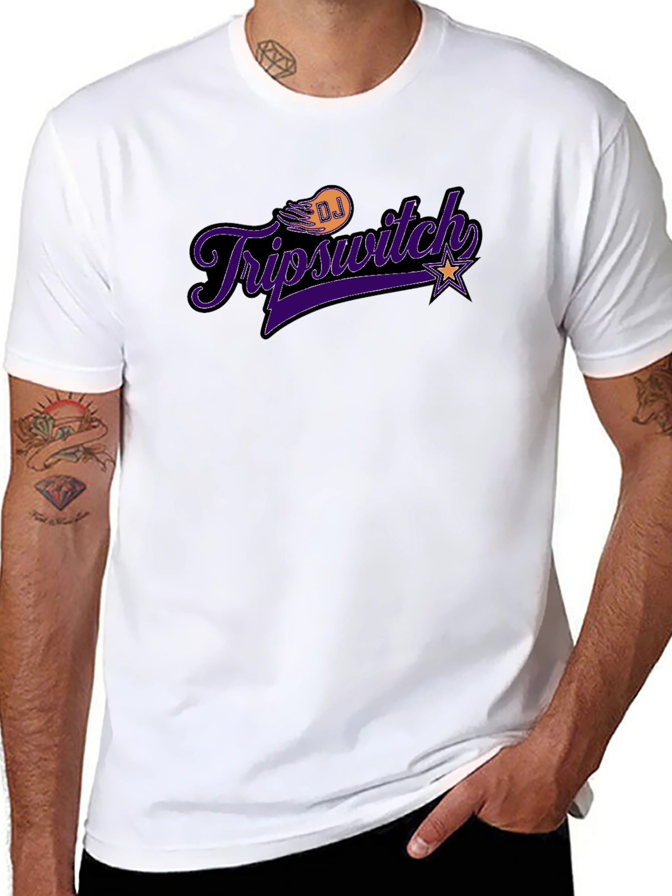 DJ Tripswitch Graphic T-Shirt - Black