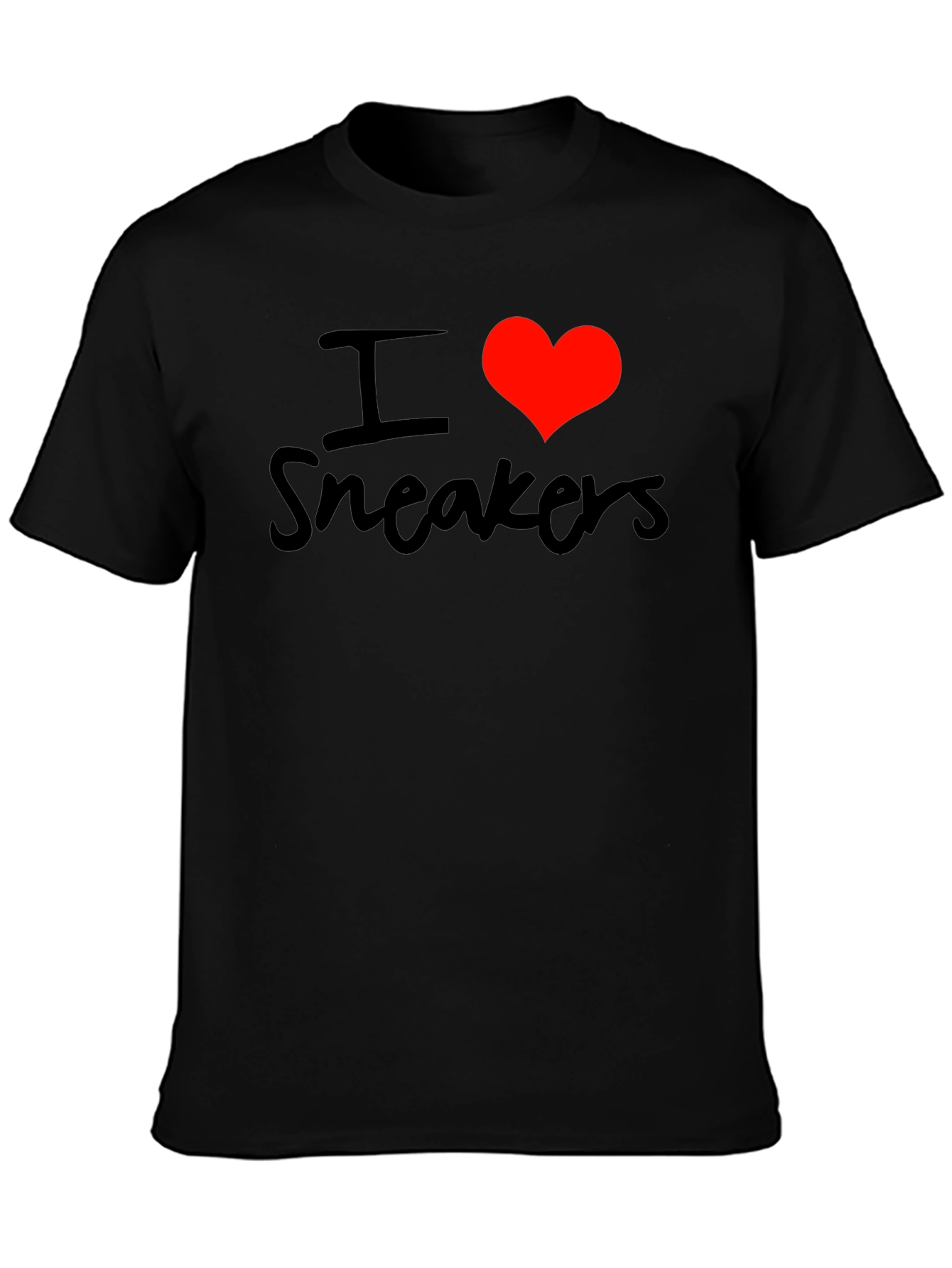 I Heart Sneakers Graphic T-Shirt - Black