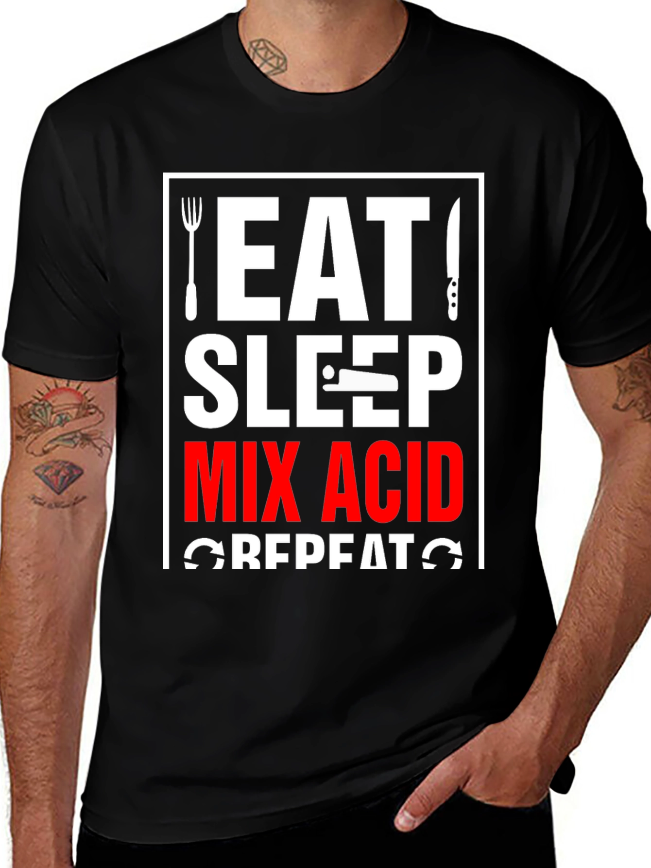 Eat Sleep Mix Acid Repeat T-Shirt