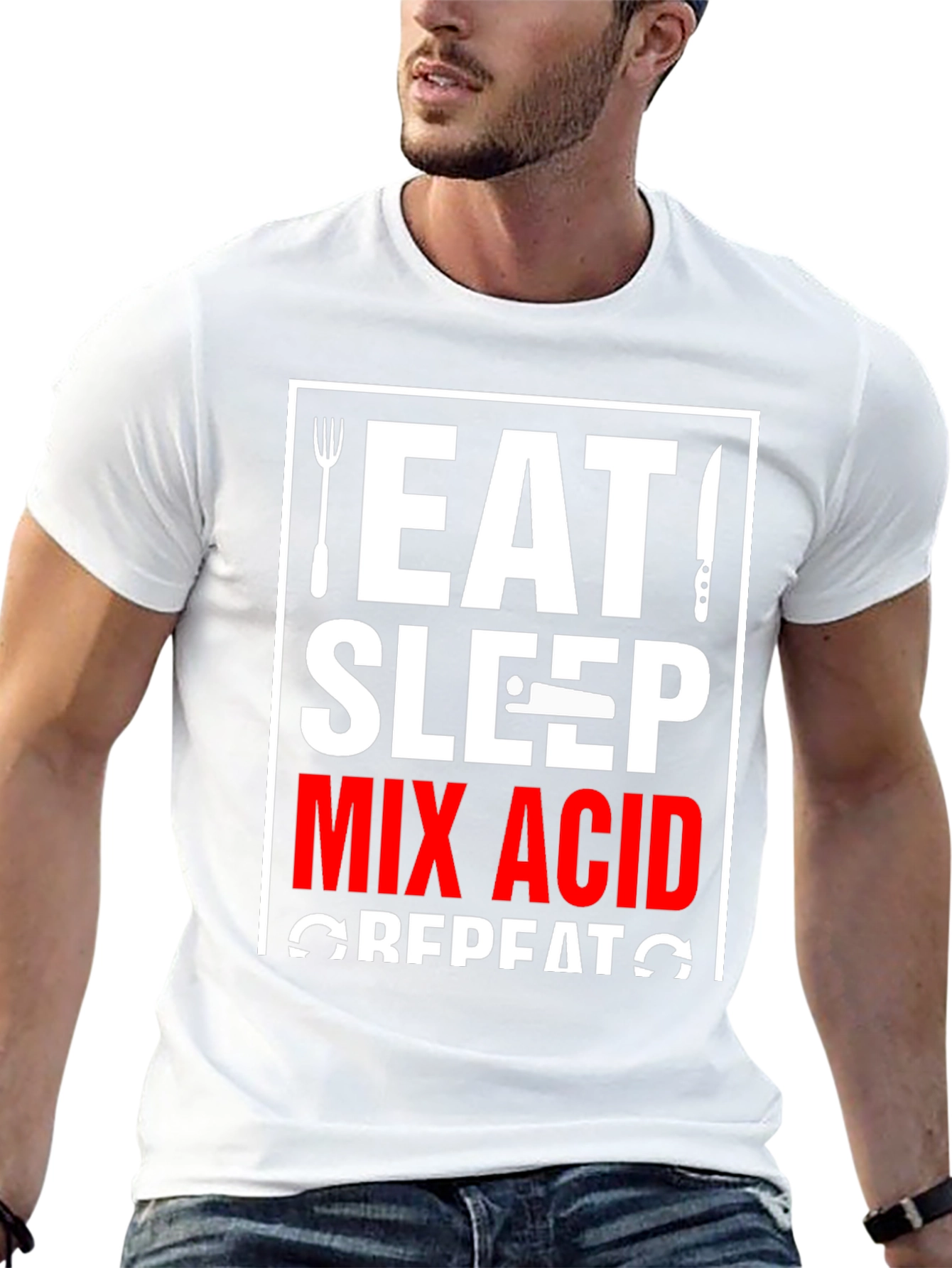 Eat Sleep Mix Acid Repeat T-Shirt