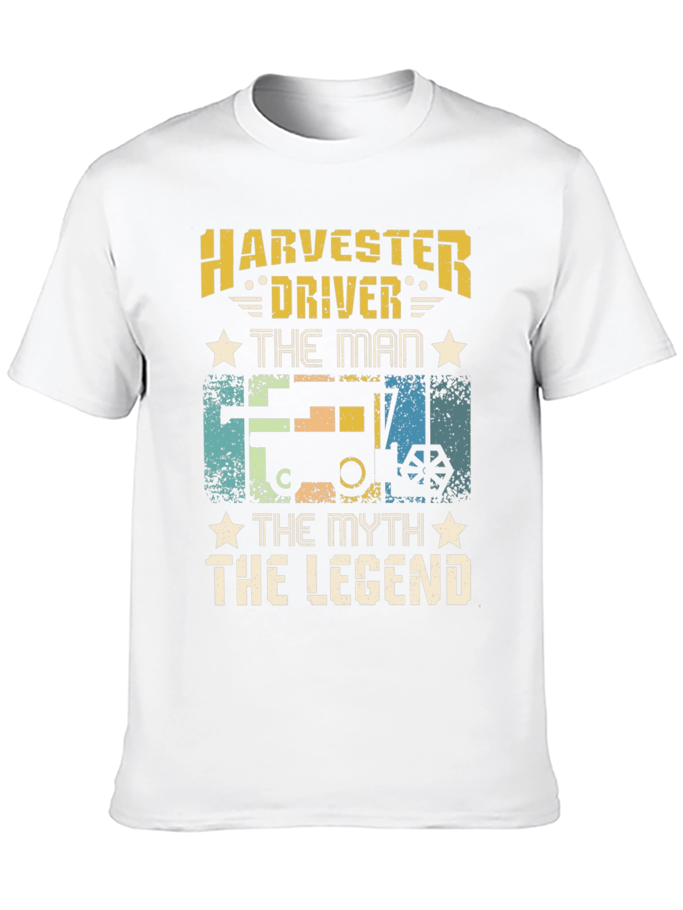 Harvester Driver T-Shirt - The Man Myth Legend Tee