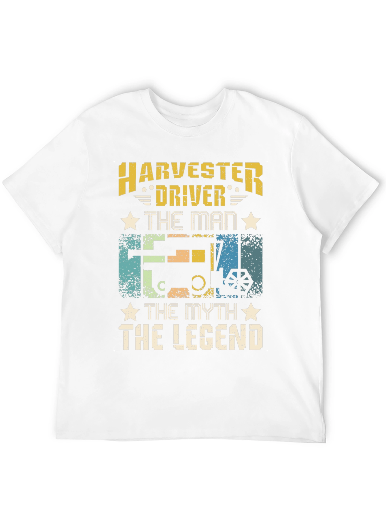 Harvester Driver T-Shirt - The Man Myth Legend Tee