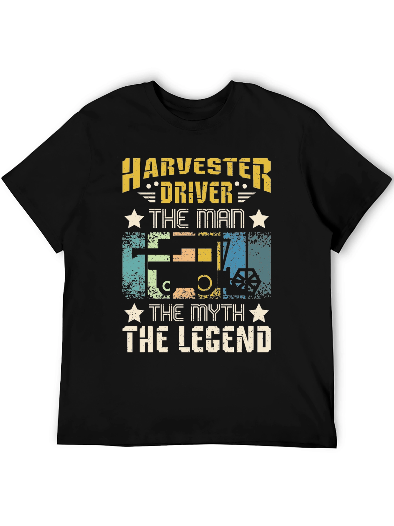 Harvester Driver T-Shirt - The Man Myth Legend Tee