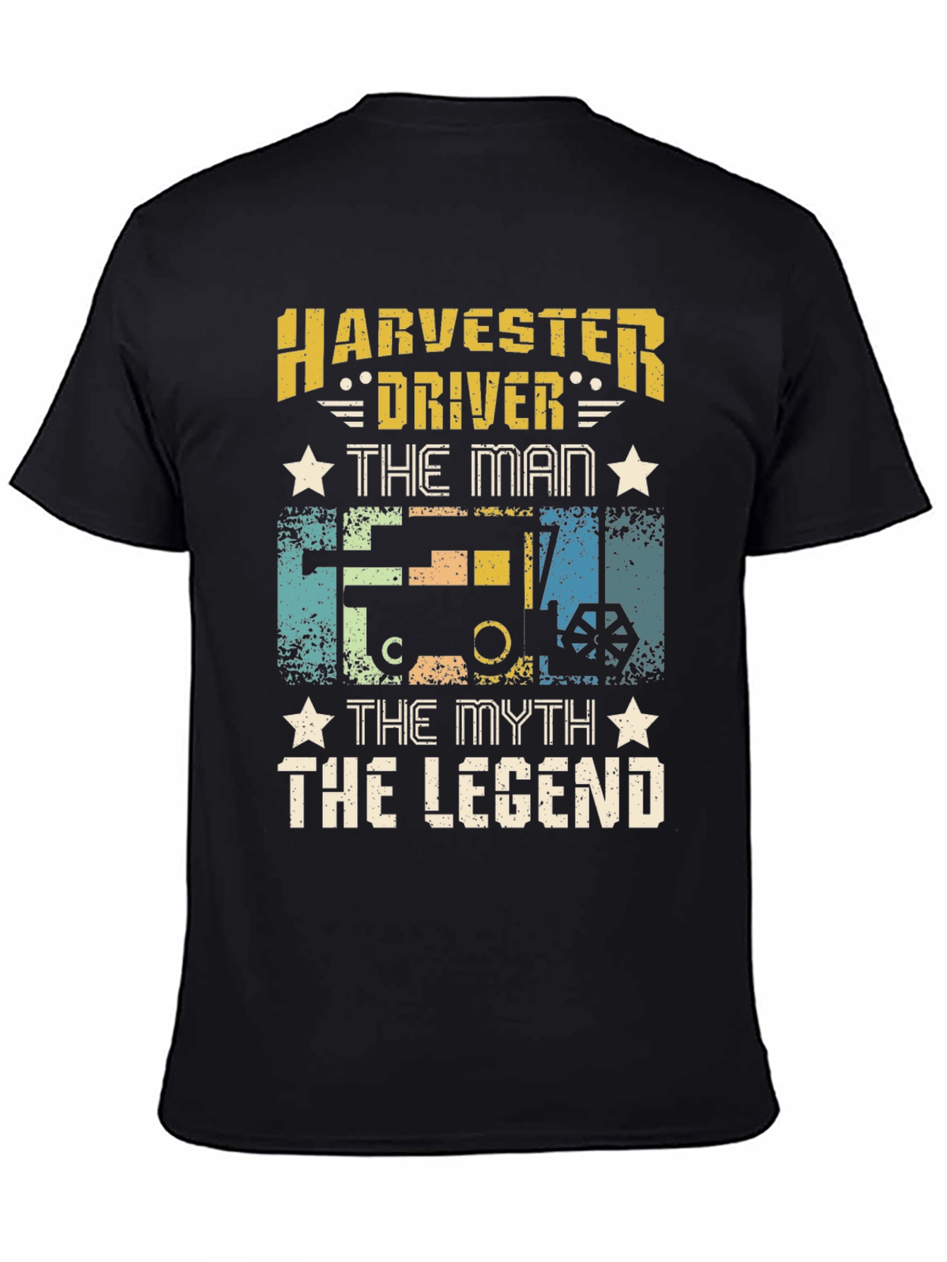 Harvester Driver T-Shirt - The Man Myth Legend Tee