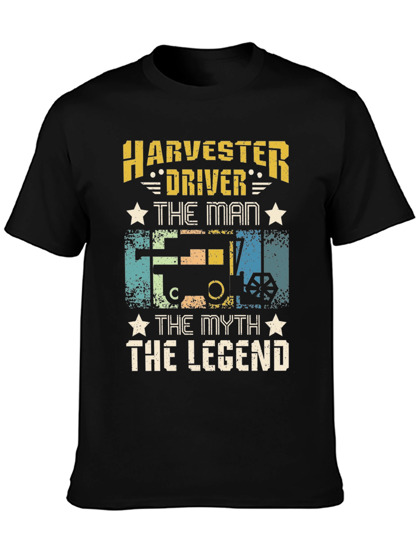 Harvester Driver T-Shirt - The Man Myth Legend Tee
