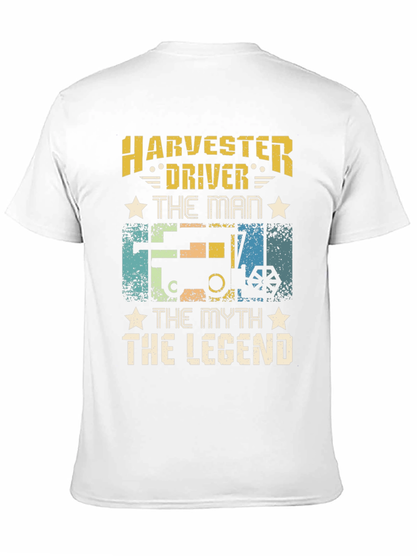 Harvester Driver T-Shirt - The Man Myth Legend Tee