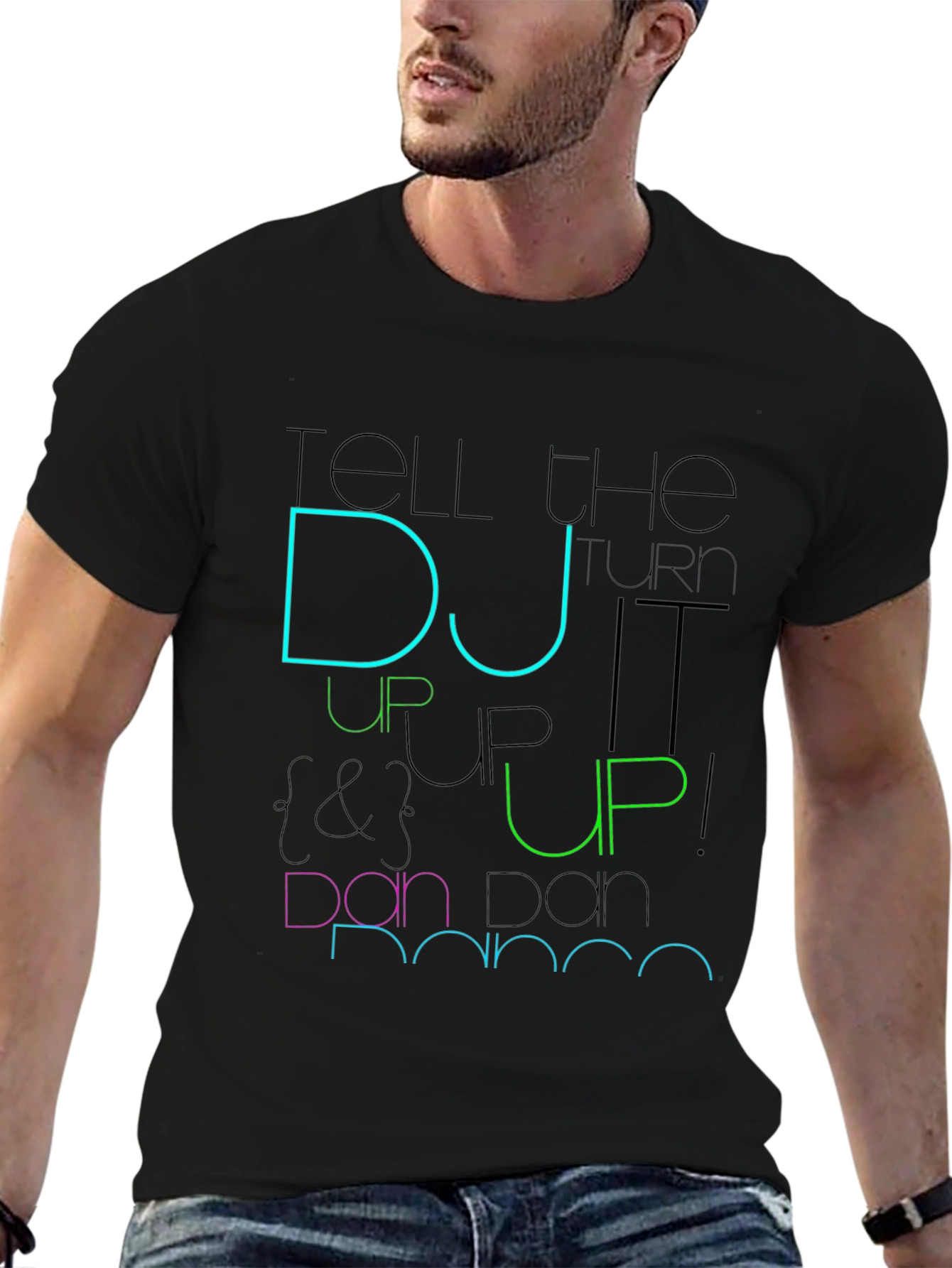 DJ Up T-Shirt - Unique Graphic Design