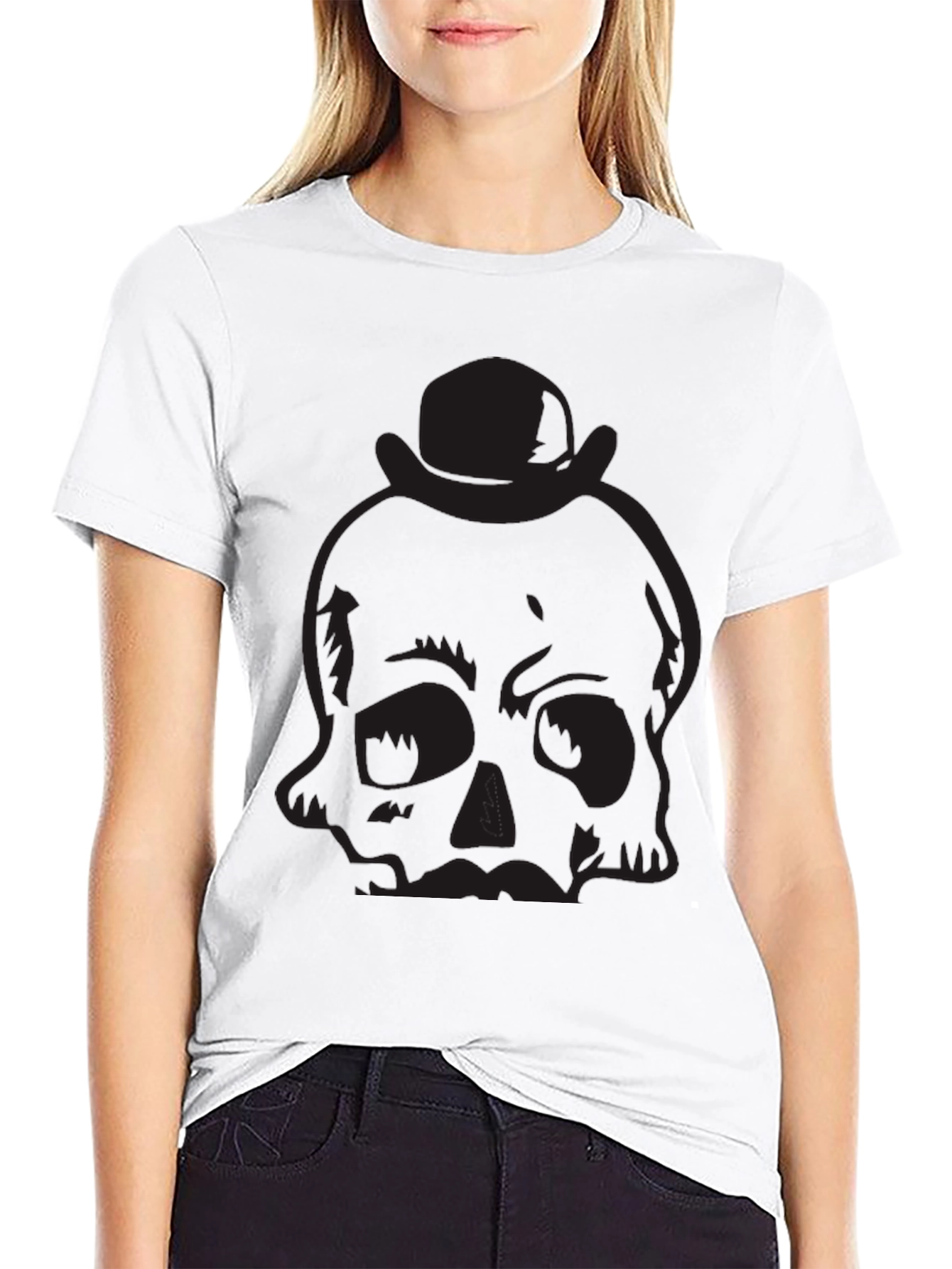 Skull & Hat Black T-Shirt