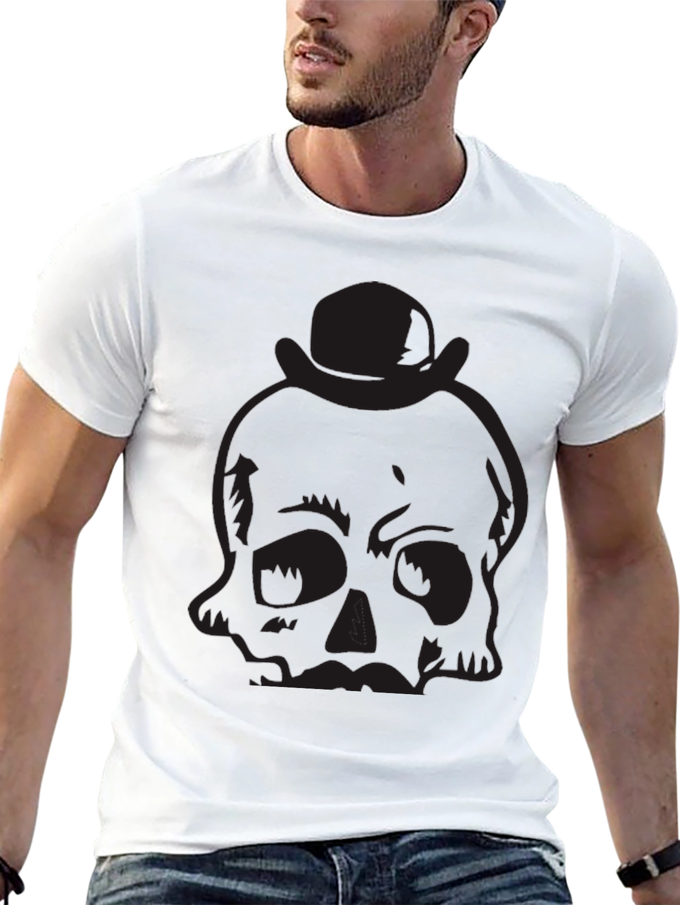 Skull & Hat Black T-Shirt