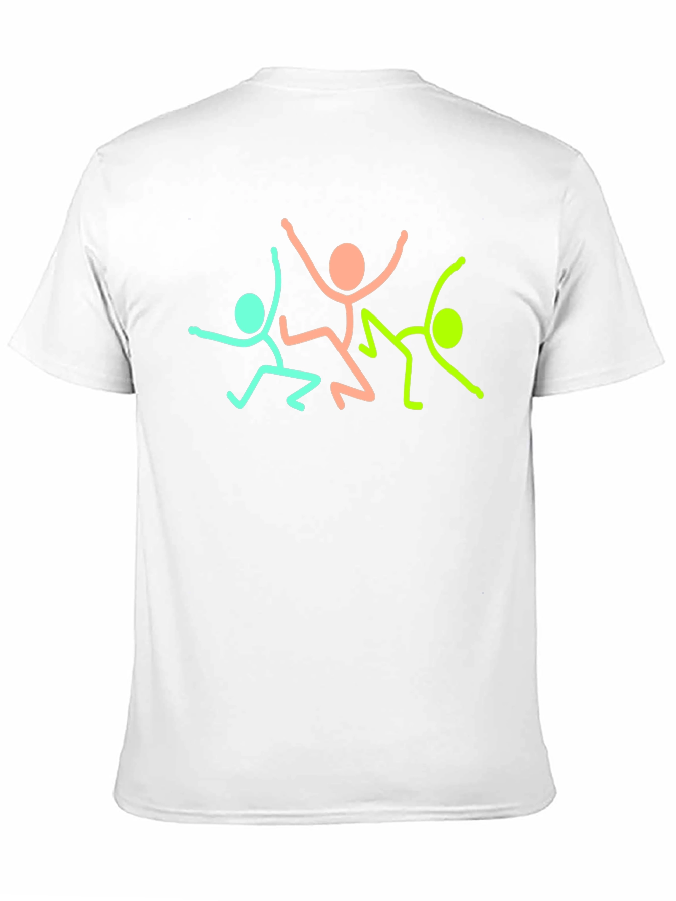 Dancing Stick Figures T-Shirt - Fun Graphic Tee