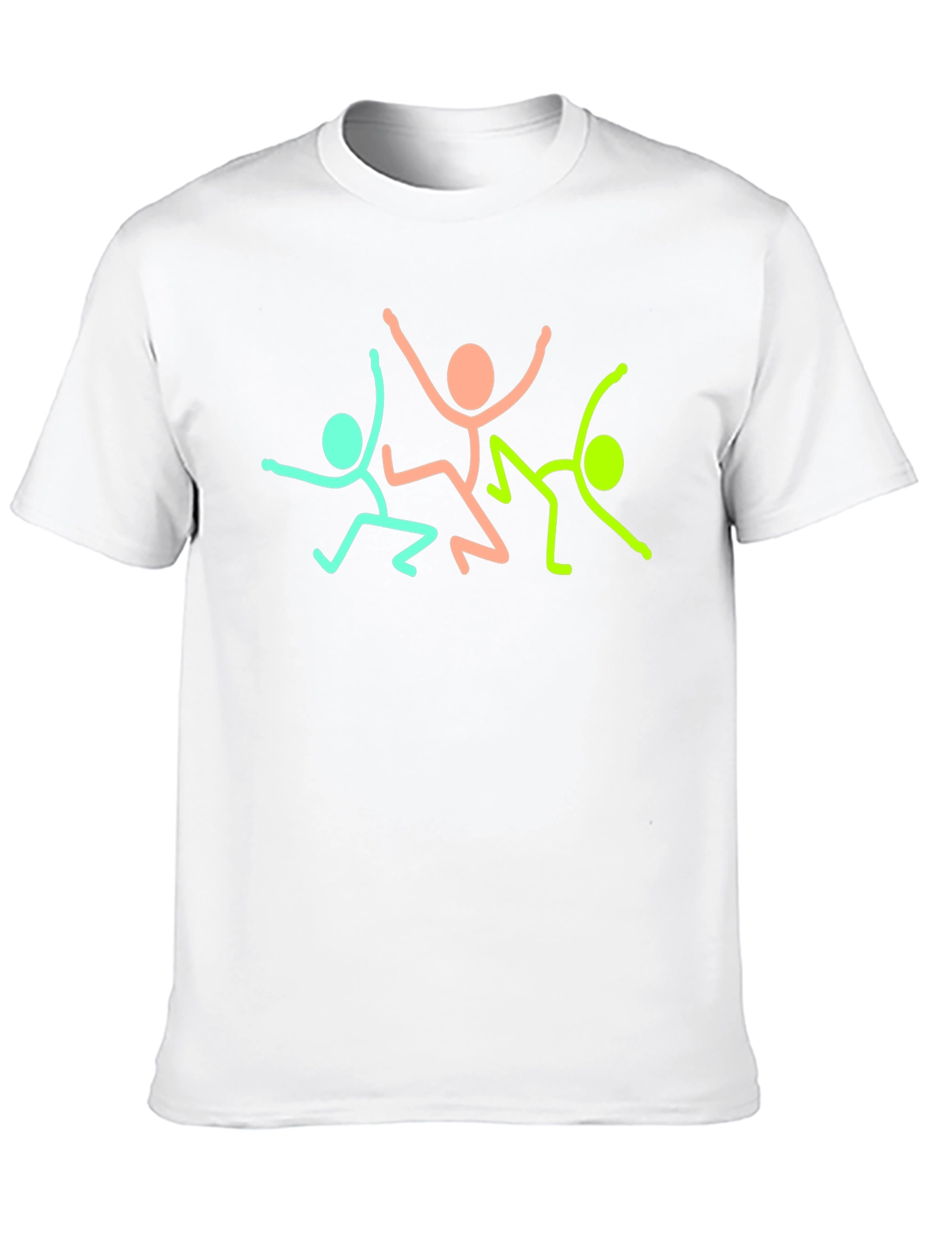 Dancing Stick Figures T-Shirt - Fun Graphic Tee