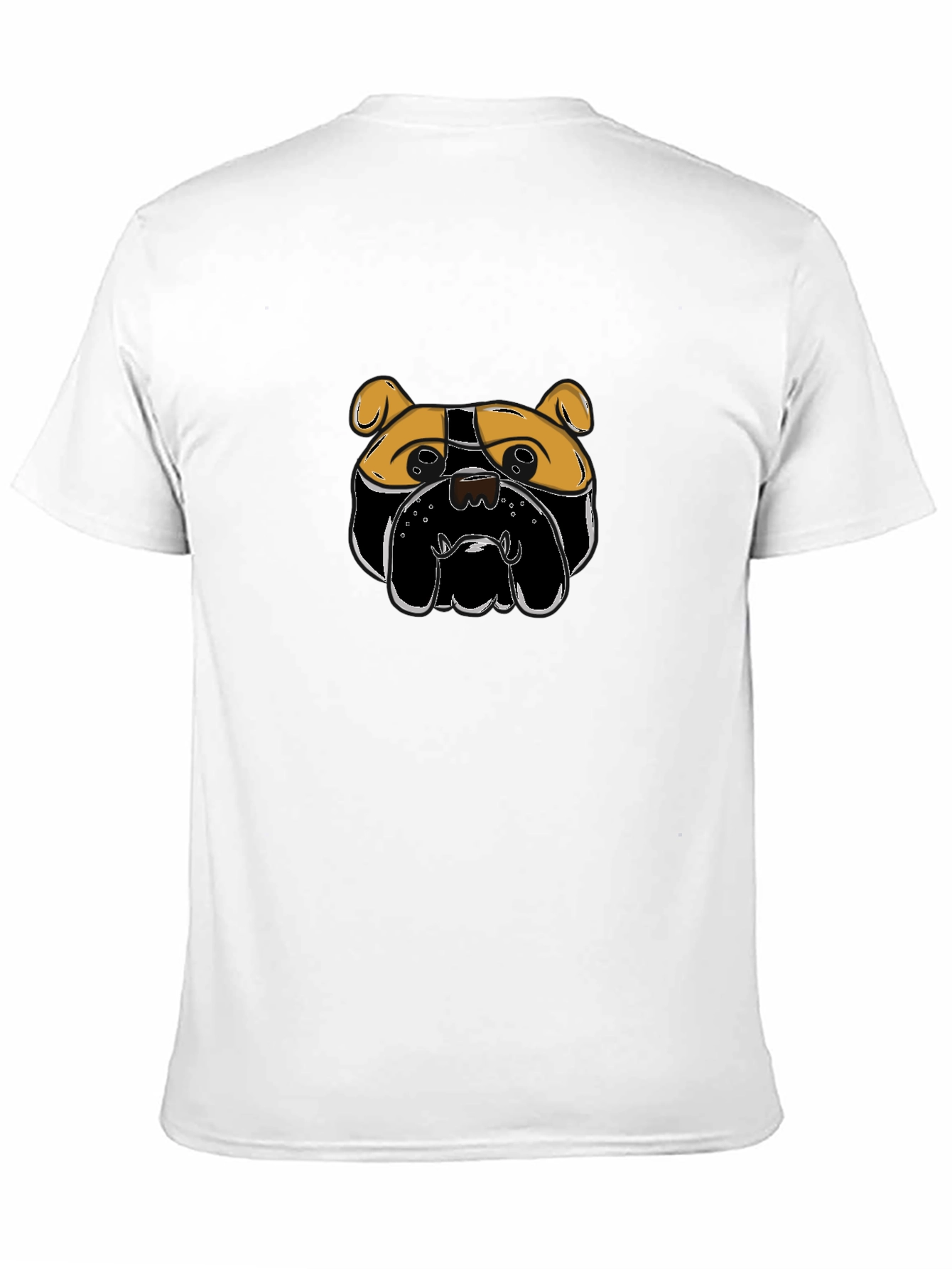 Bulldog Graphic T-Shirt - Black Crew Neck Tee