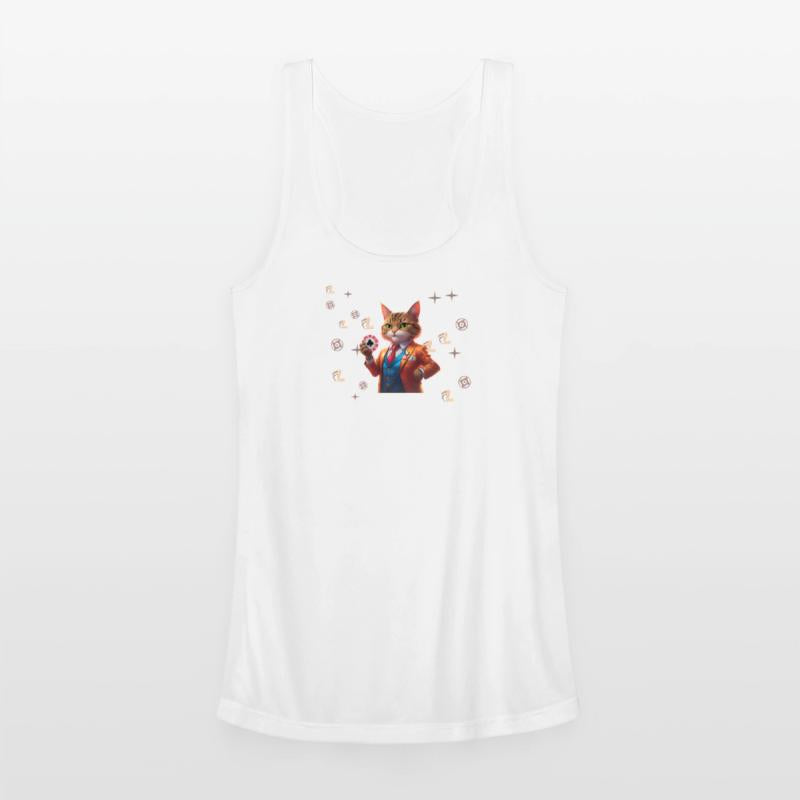 Elegant Cat Dealer Poker Design