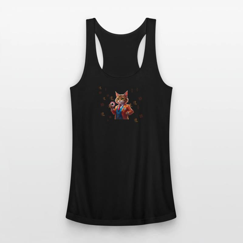 Elegant Cat Dealer Poker Design