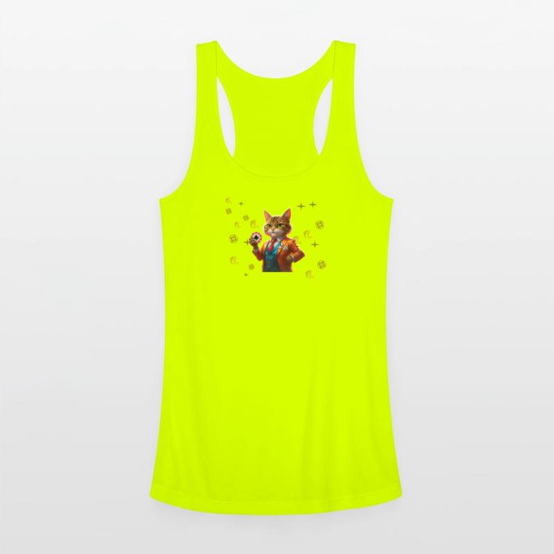 Elegant Cat Dealer Poker Design