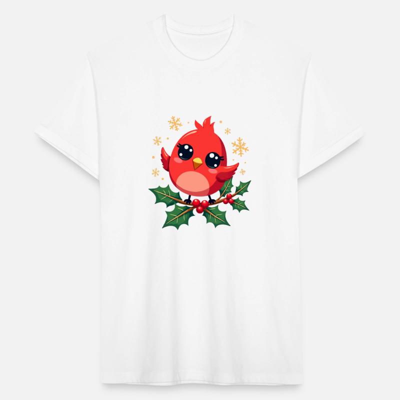 Elegant Christmas Cardinal on Holly Branch