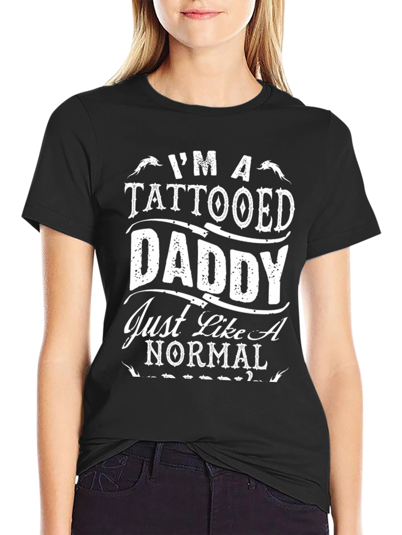 Tattooed Daddy Graphic Tee - Cool Dad Shirt