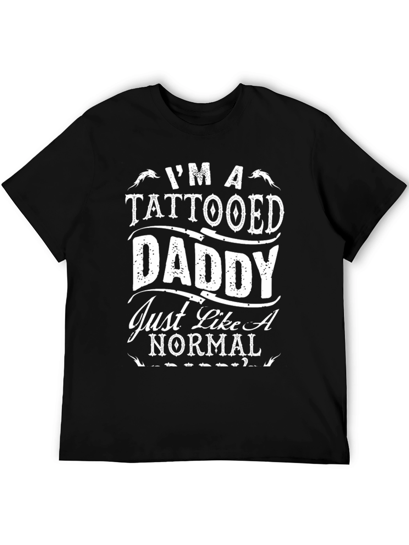 Tattooed Daddy Graphic Tee - Cool Dad Shirt
