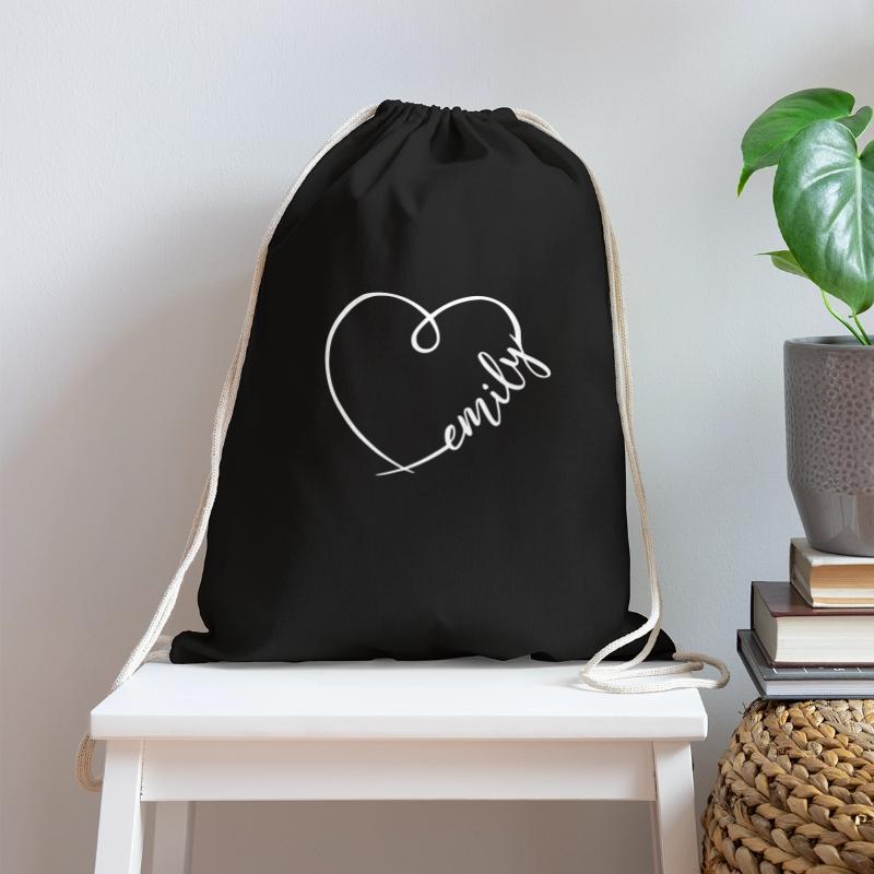 Emily Name Heart Calligraphy