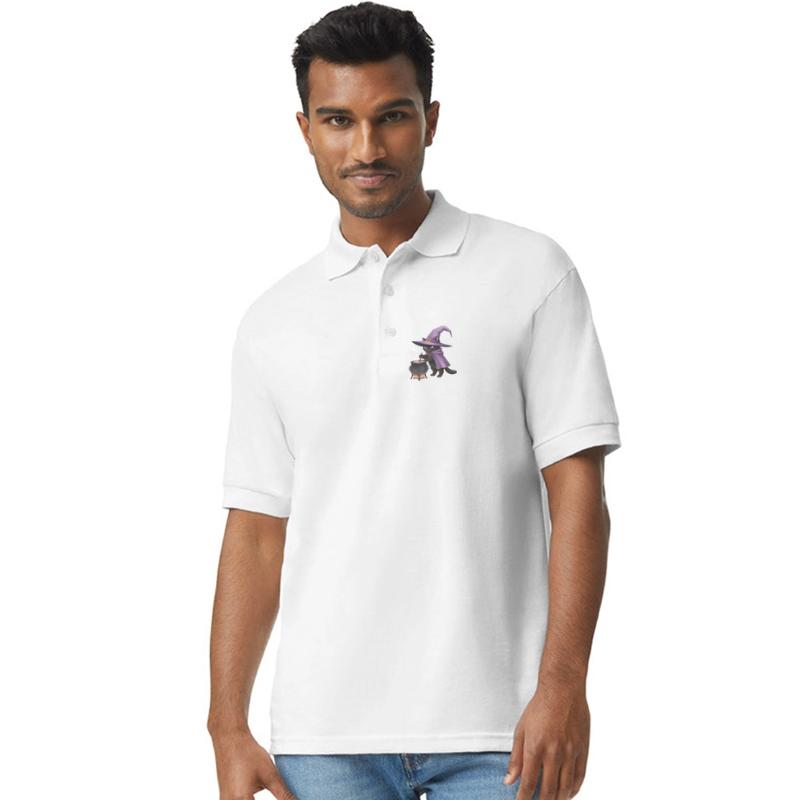 Enchanted Black Cat Witch Illustration