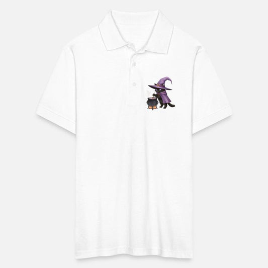 Enchanted Black Cat Witch Illustration