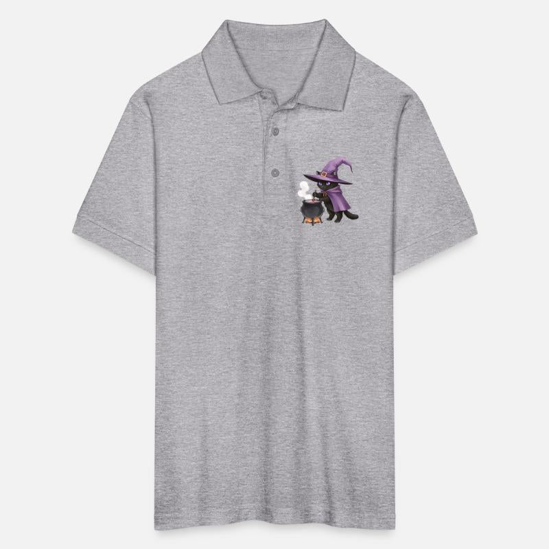 Enchanted Black Cat Witch Illustration