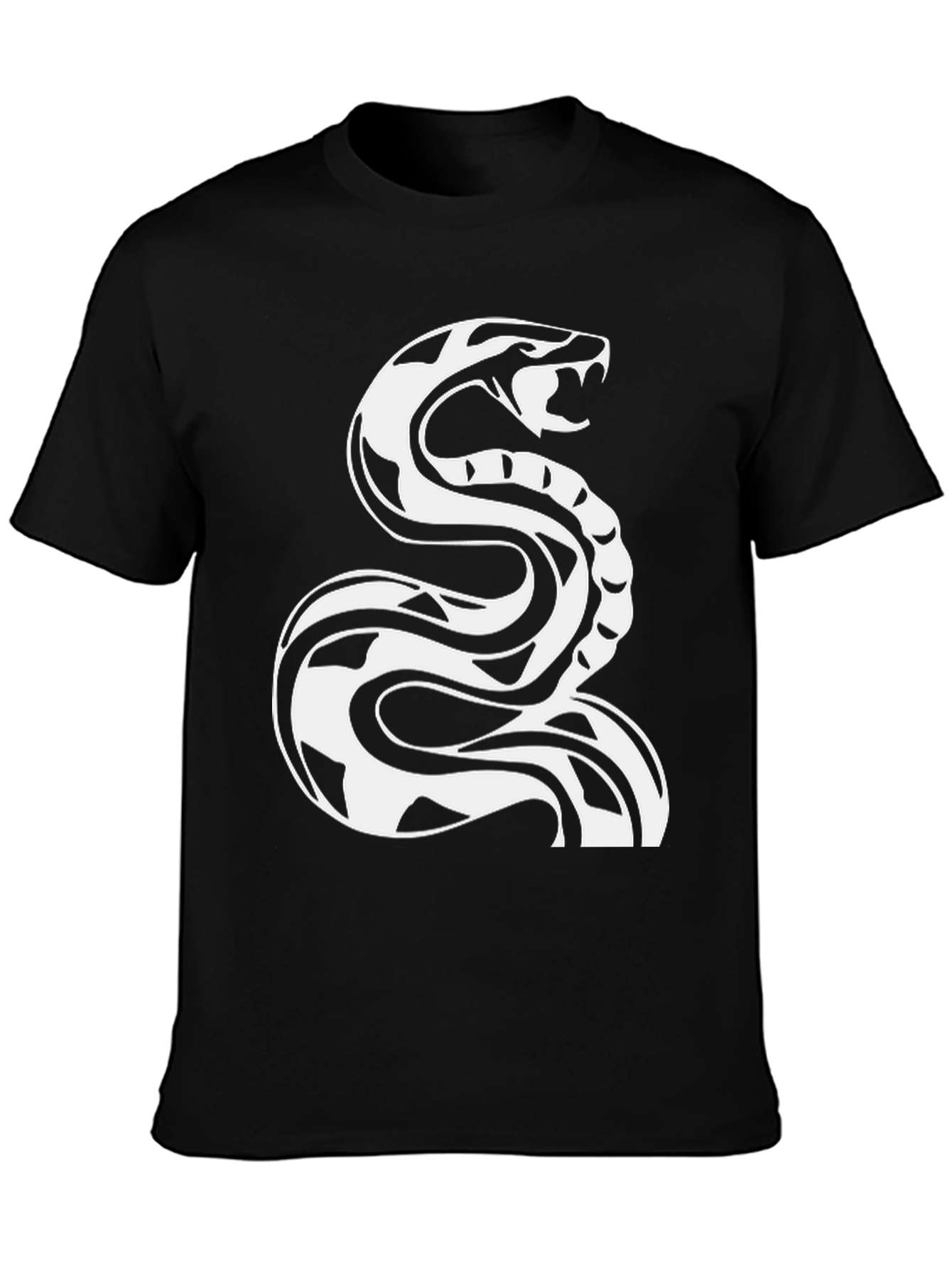 Snake Graphic T-Shirt - Bold Reptile Design