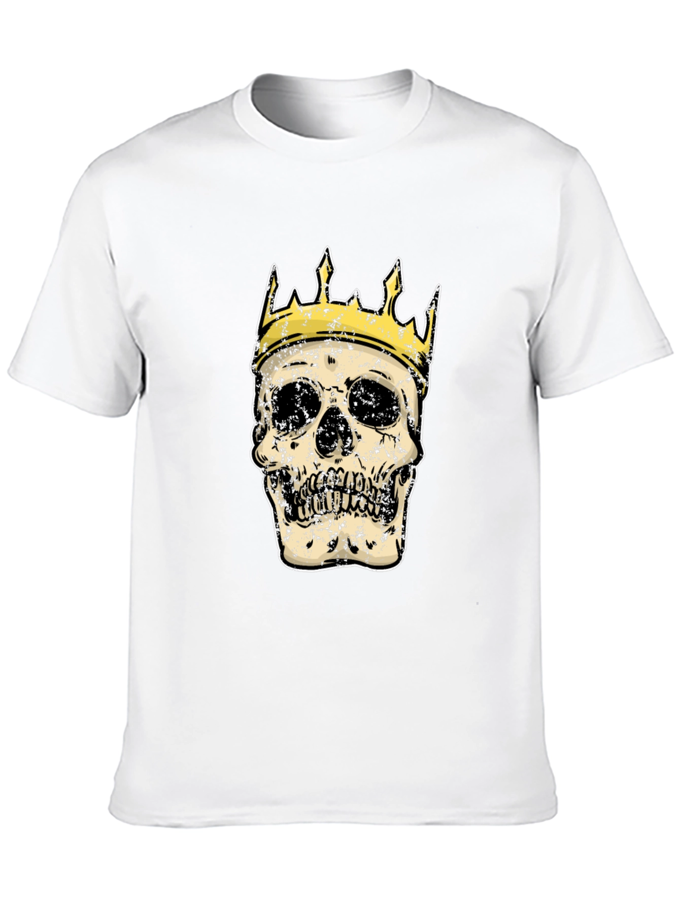 Skull King Graphic Tee - Black Cotton T-Shirt