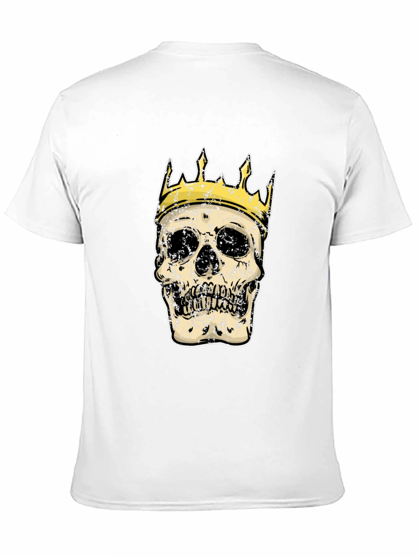 Skull King Graphic Tee - Black Cotton T-Shirt
