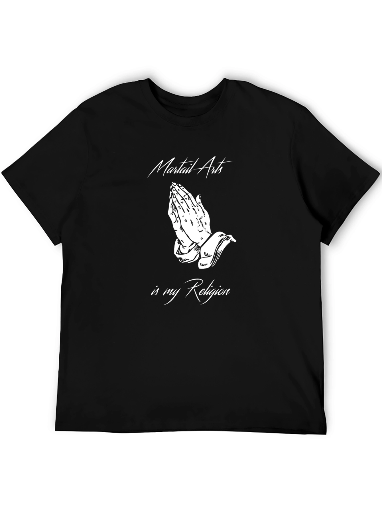 Martial Arts Religion T-Shirt - Black Cotton Graphic Tee