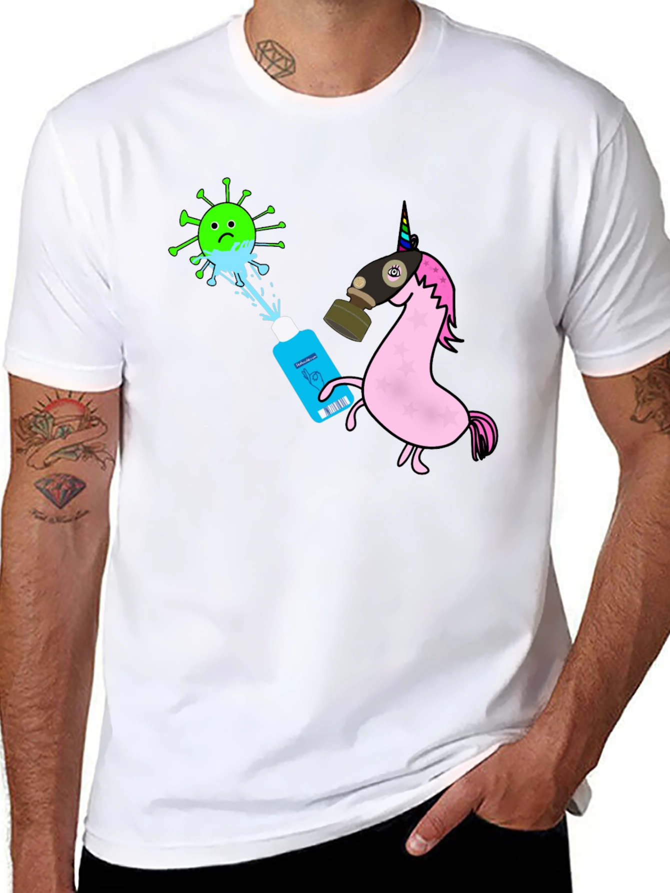 Unicorn vs Virus T-Shirt