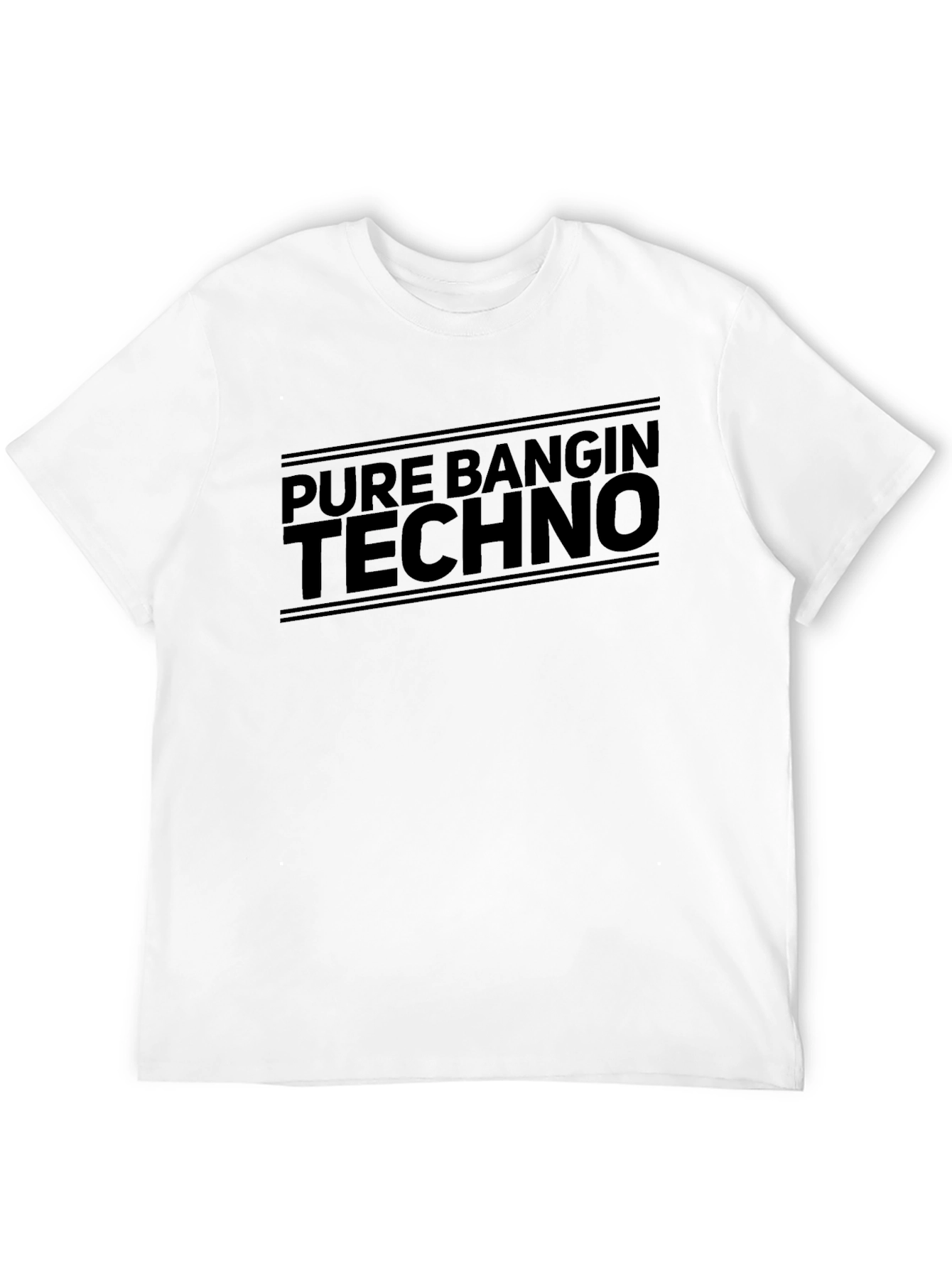 Pure Bangin Techno Graphic Tee - Black