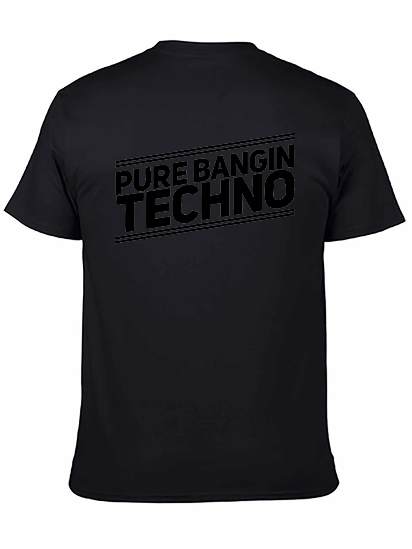 Pure Bangin Techno Graphic Tee - Black