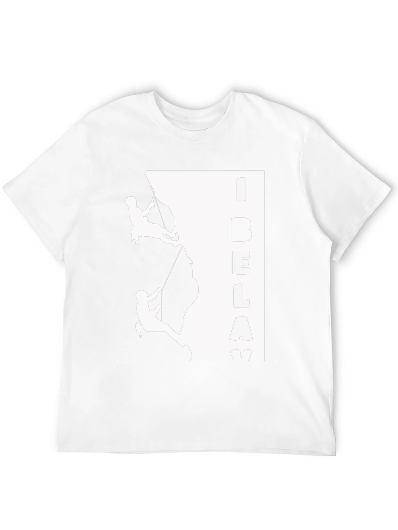 I Belay Climbing Graphic T-Shirt - Black