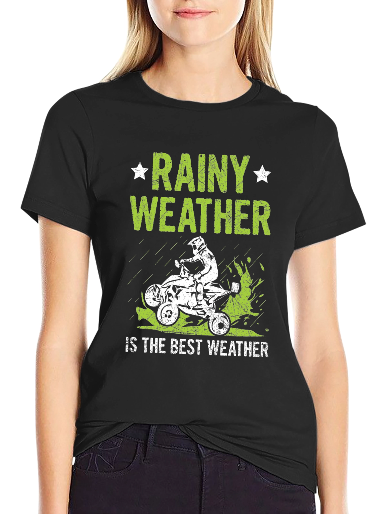 Rainy Weather ATV Rider T-Shirt