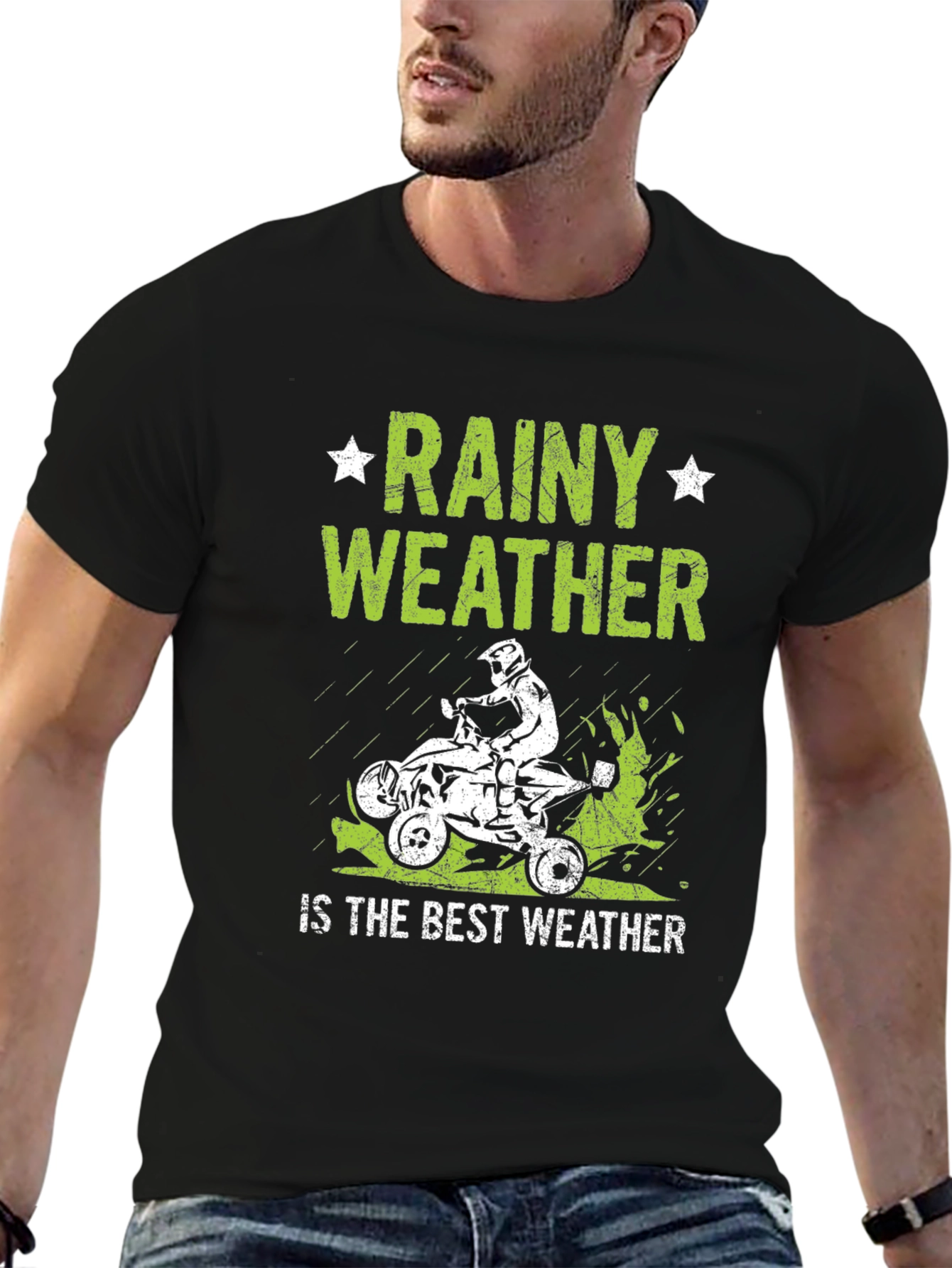 Rainy Weather ATV Rider T-Shirt