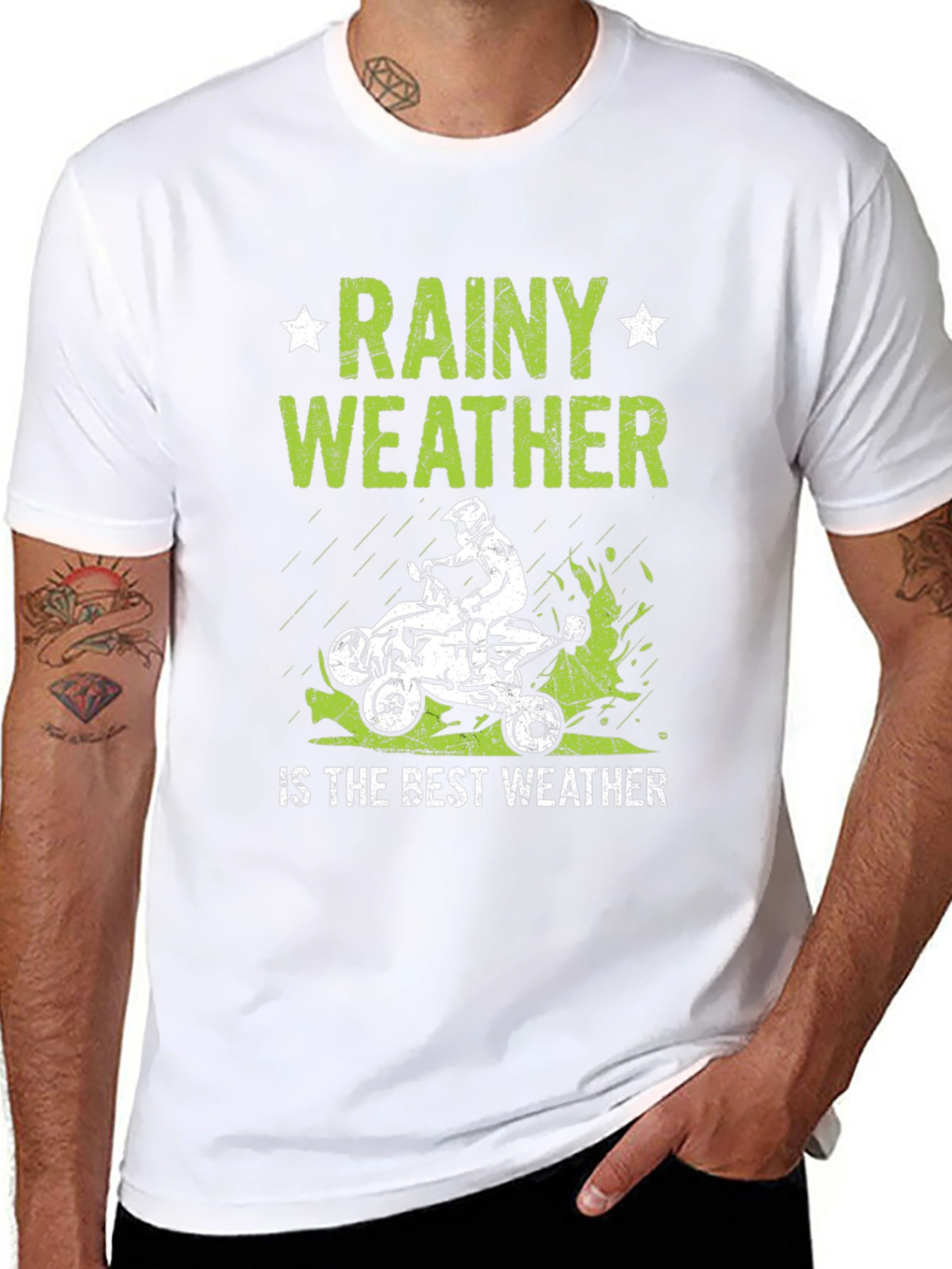 Rainy Weather ATV Rider T-Shirt