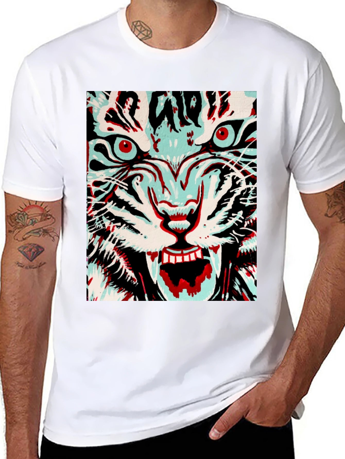 Tiger Graphic Tee - Fierce Style