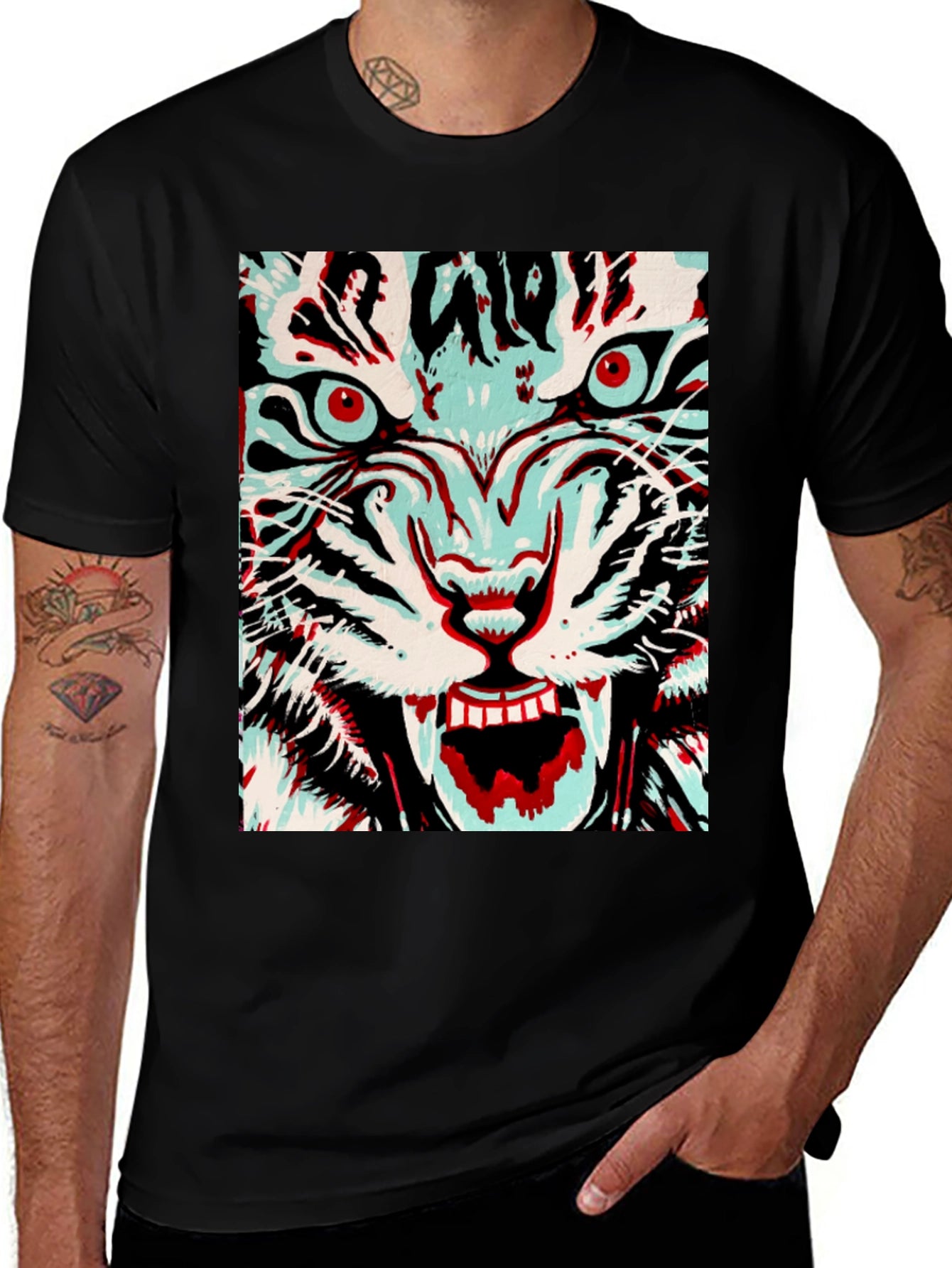 Tiger Graphic Tee - Fierce Style