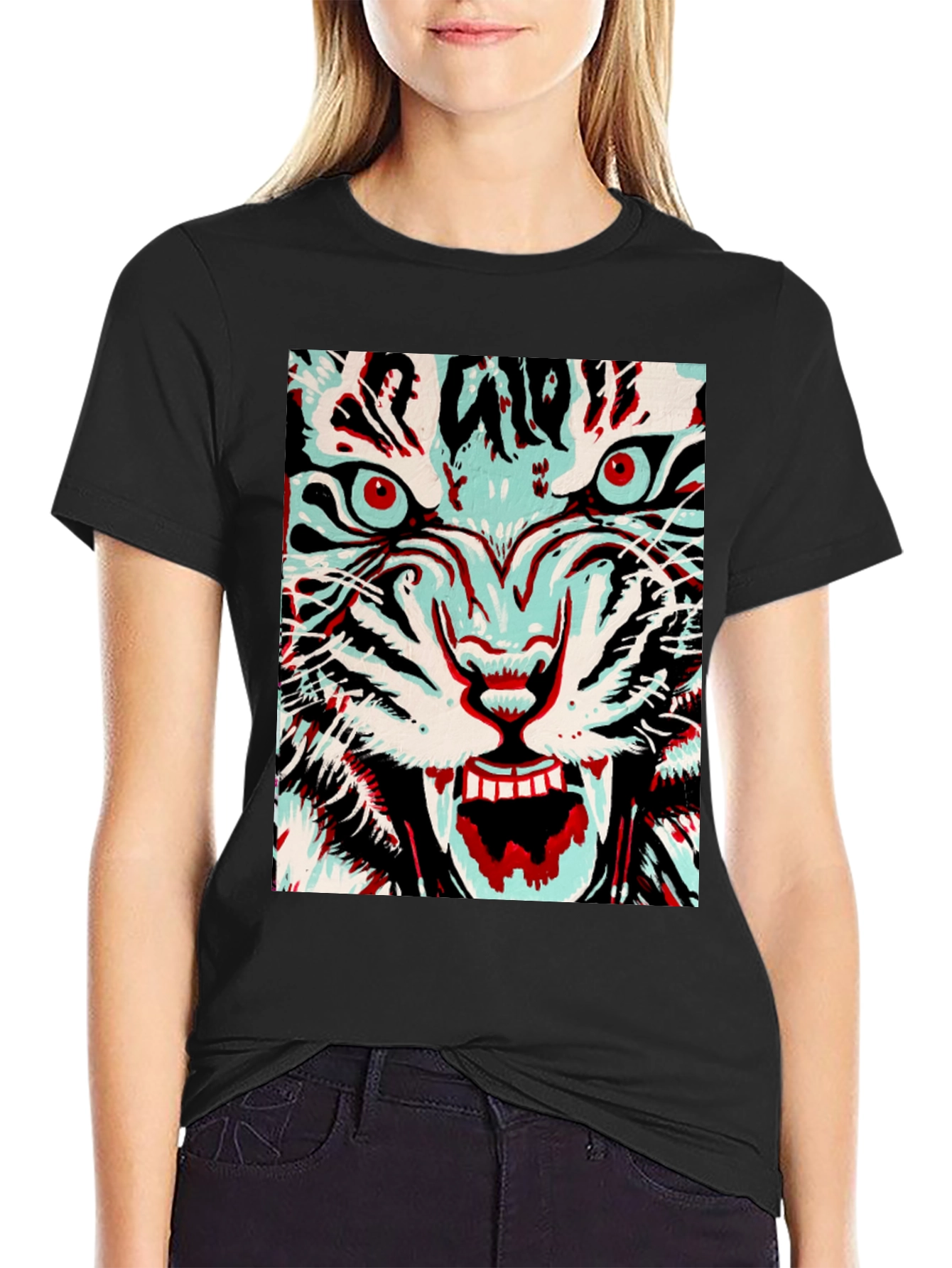 Tiger Graphic Tee - Fierce Style