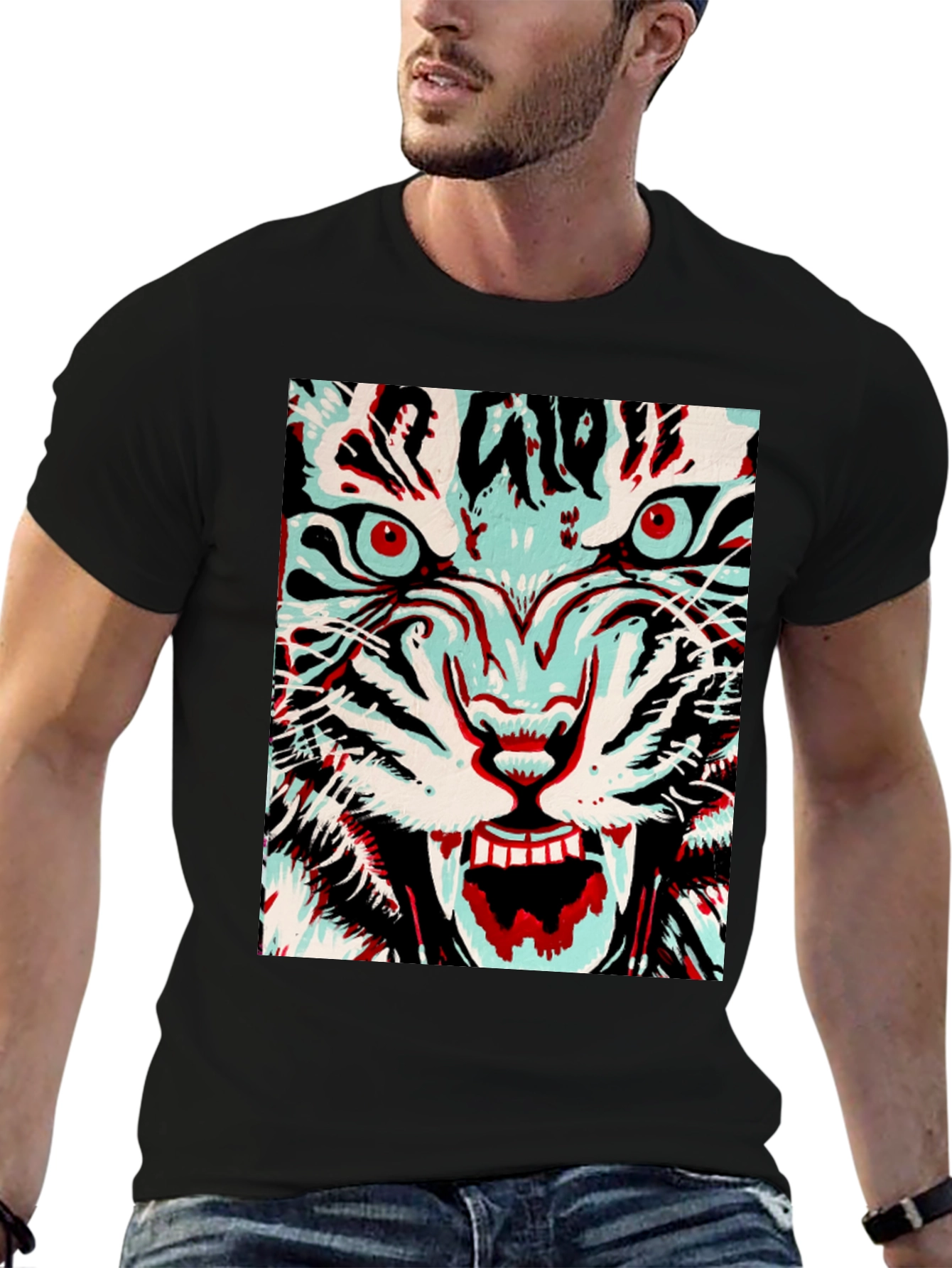 Tiger Graphic Tee - Fierce Style