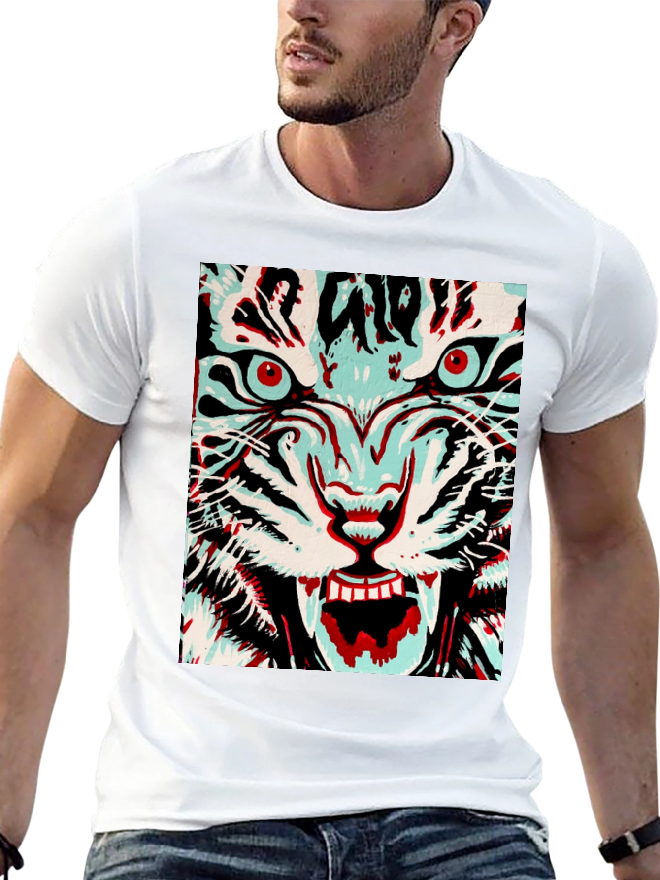 Tiger Graphic Tee - Fierce Style