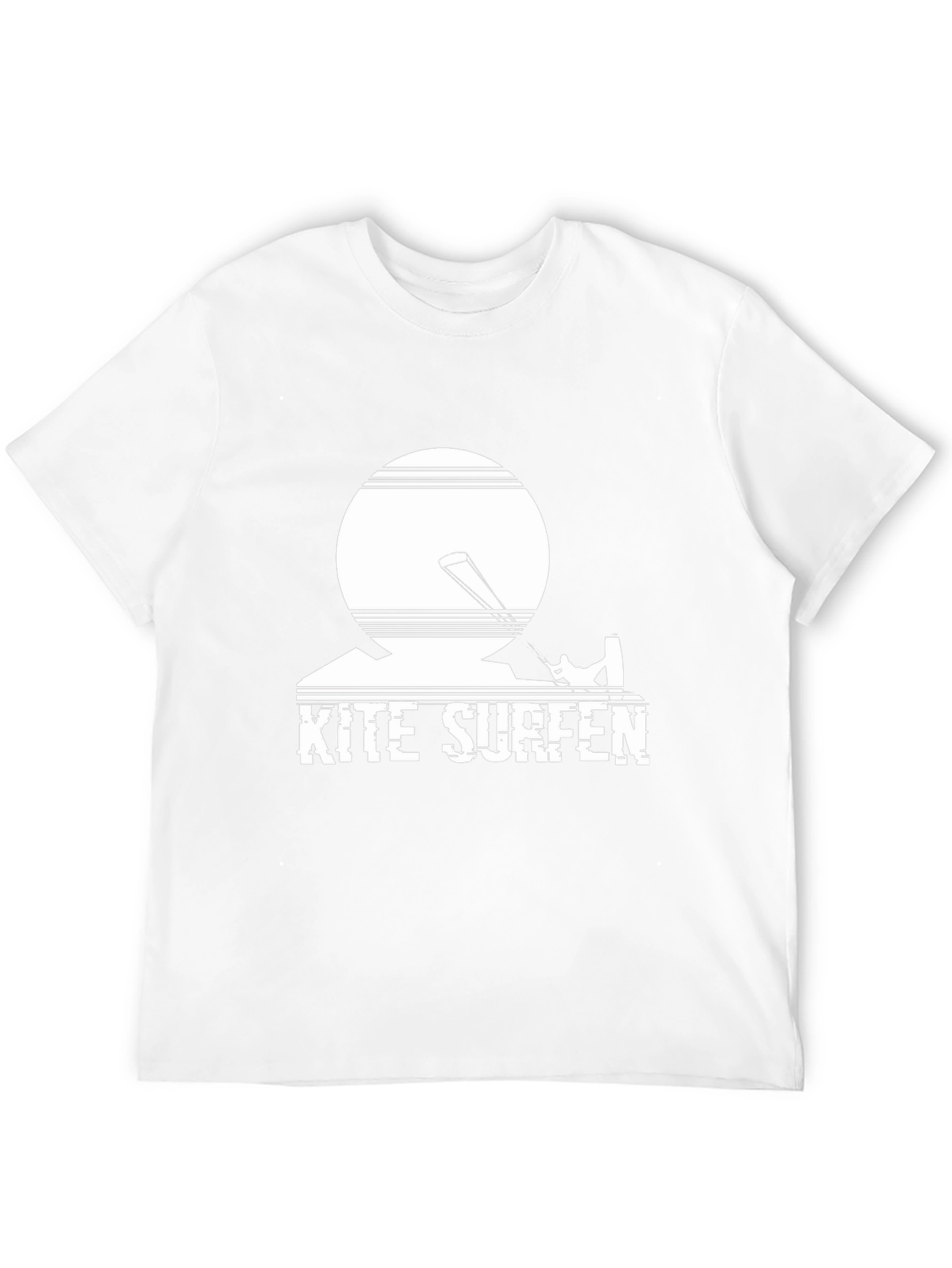 Kite Surfen Black Graphic Tee