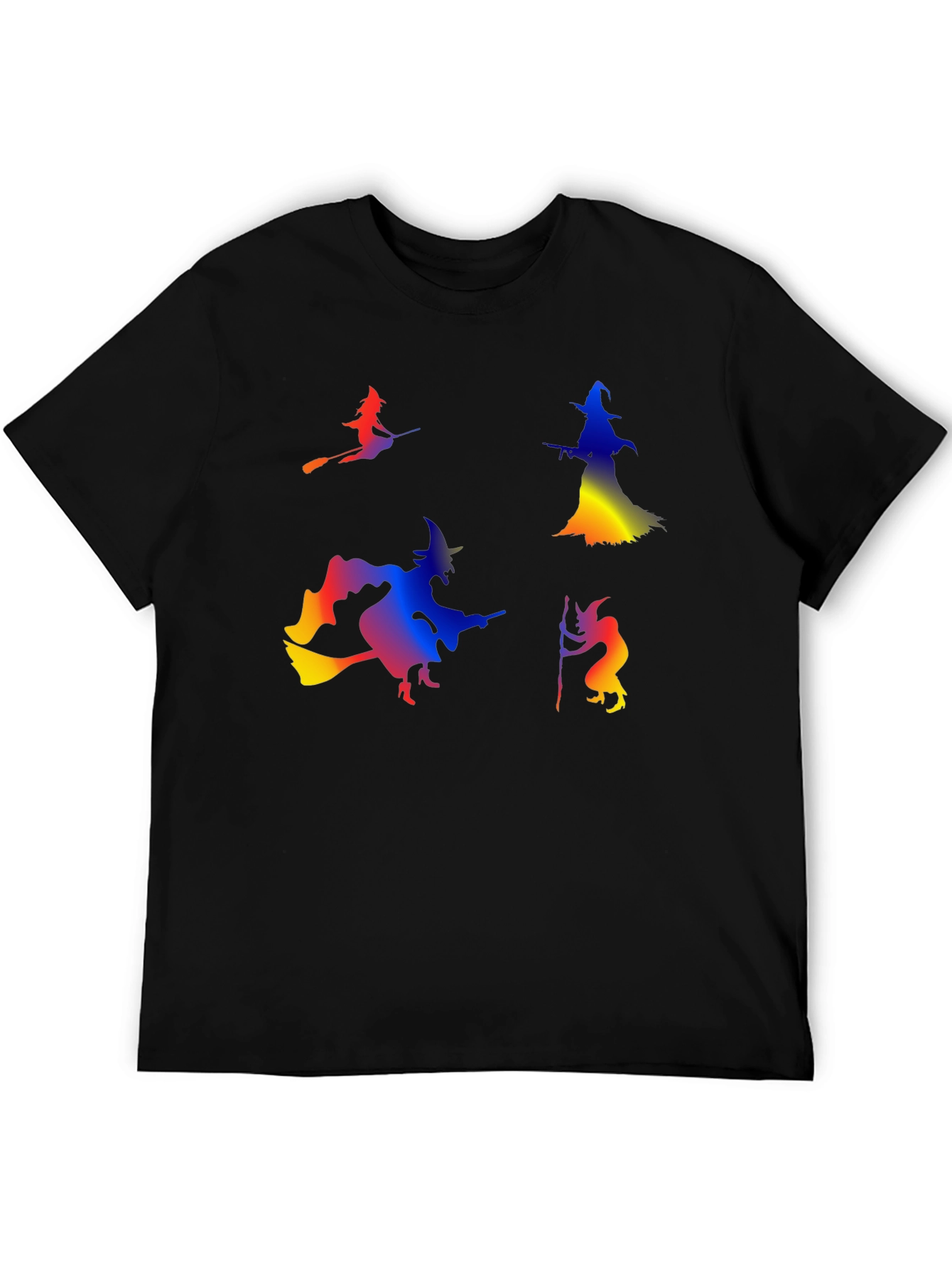 Halloween Witches Graphic Tee - Black