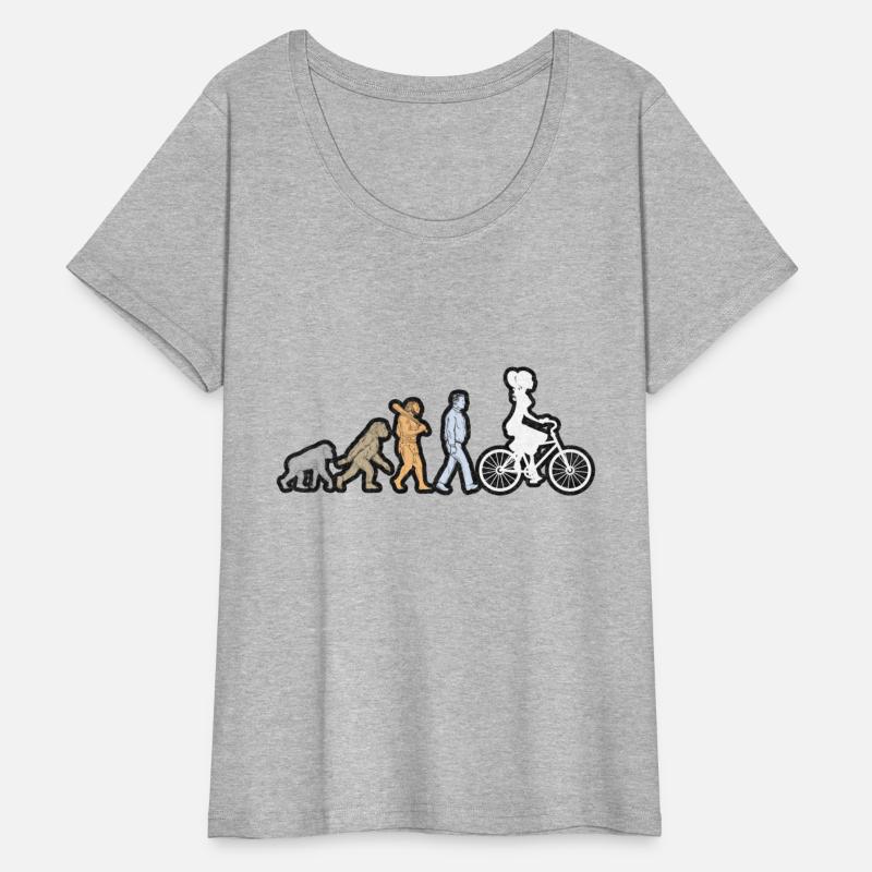 Evolution of bike female white grunge