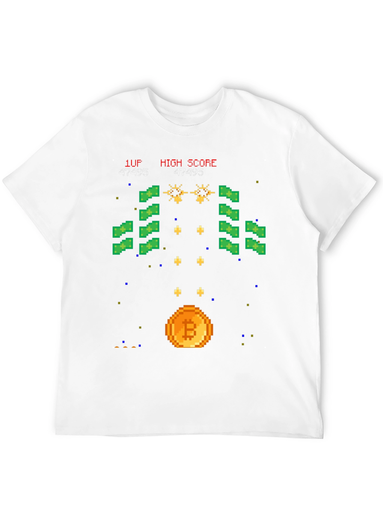 Bitcoin Arcade T-Shirt - Crypto Gamer Style