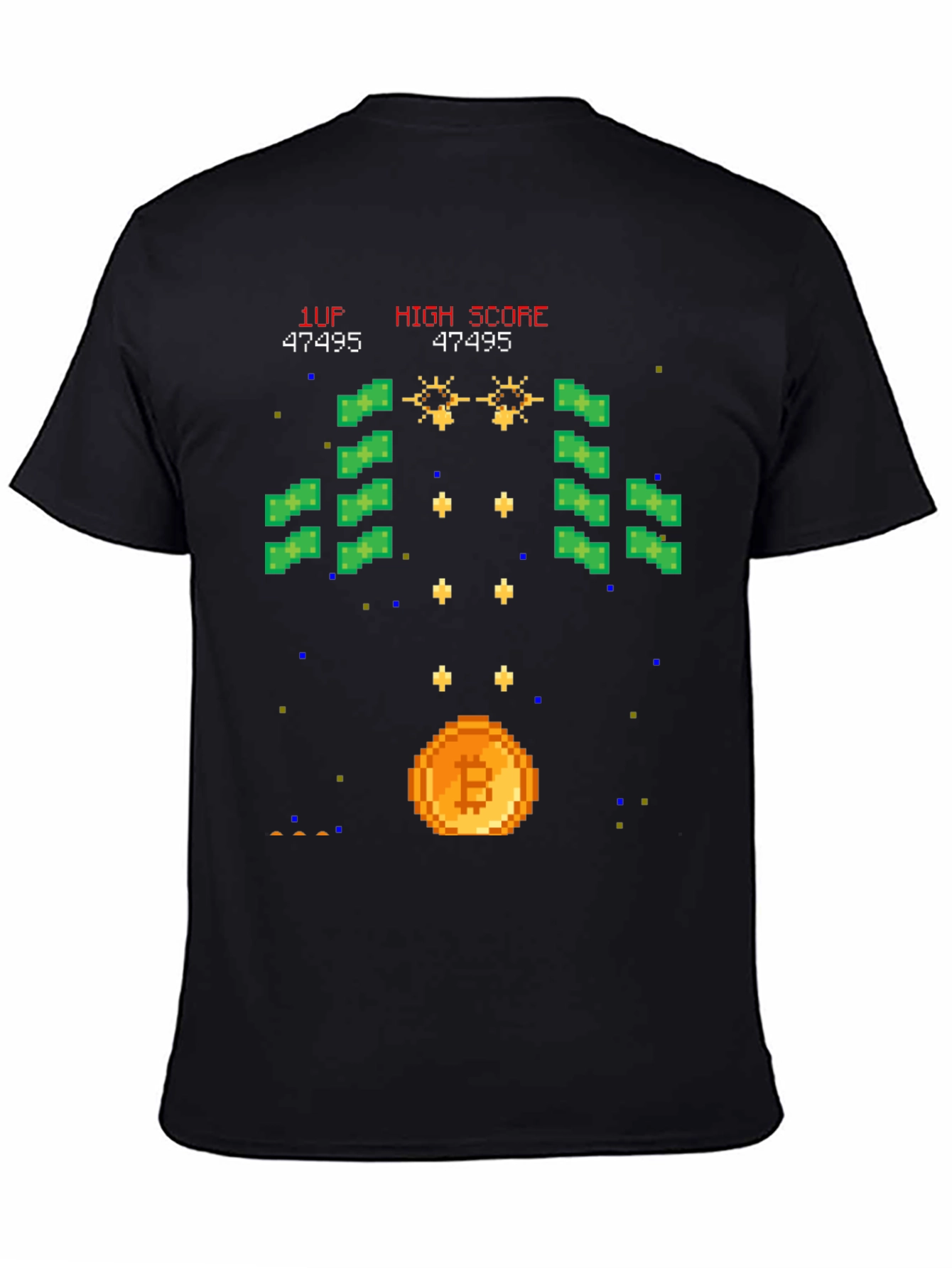 Bitcoin Arcade T-Shirt - Crypto Gamer Style