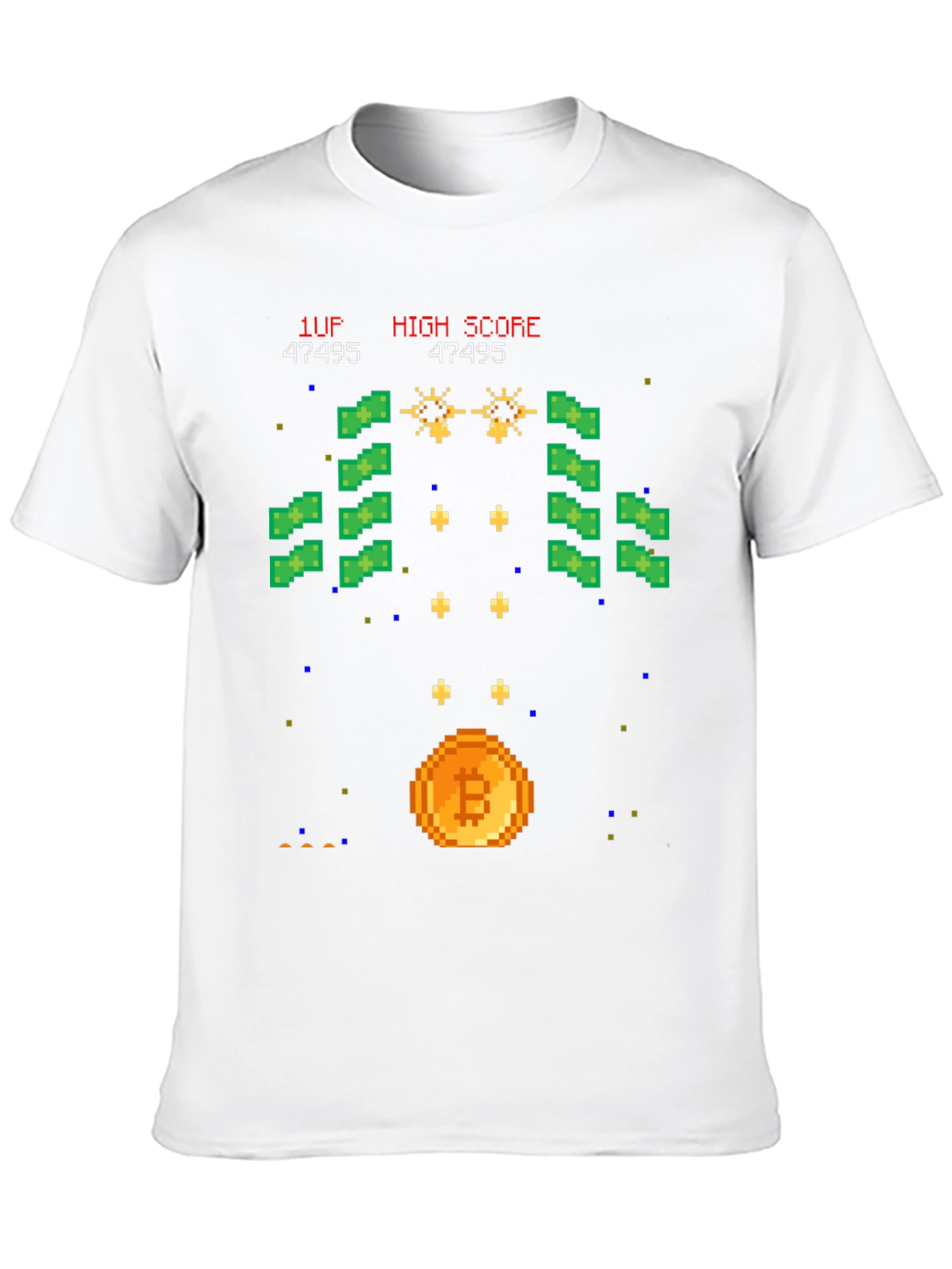 Bitcoin Arcade T-Shirt - Crypto Gamer Style