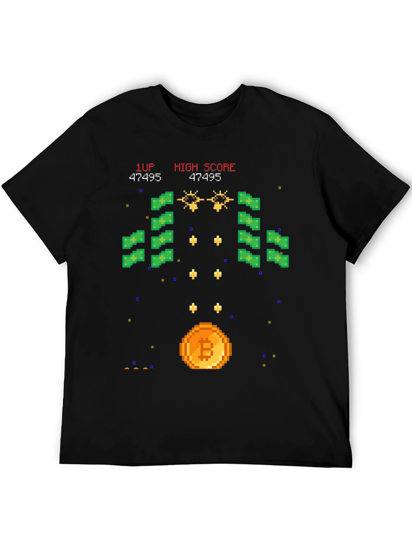 Bitcoin Arcade T-Shirt - Crypto Gamer Style