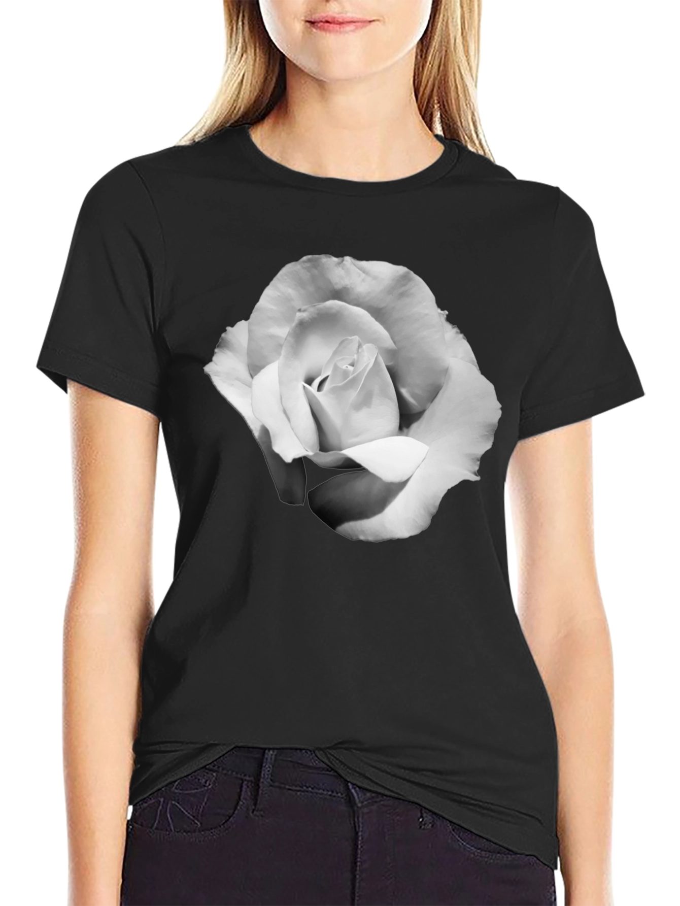 Black Rose Graphic T-Shirt